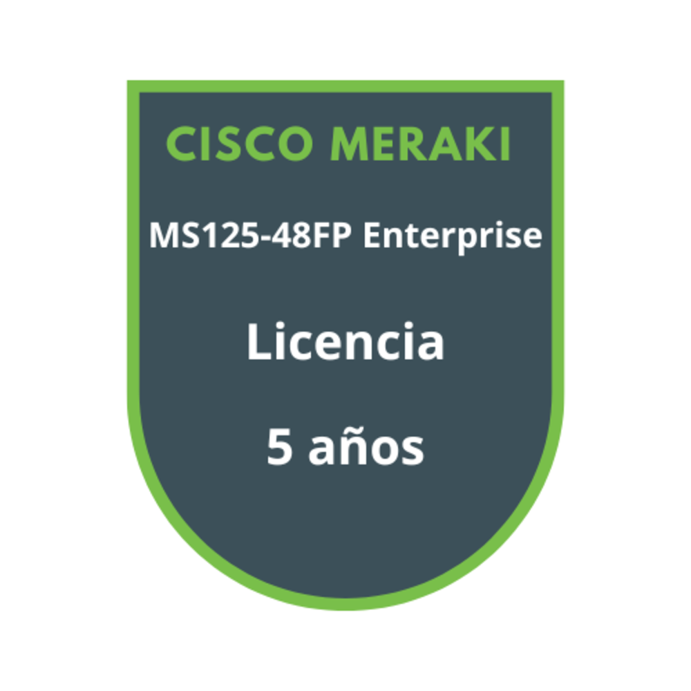 Cisco Meraki MS125-48FP Enterprise Licencia 5 años Cisco Meraki MS125-48FP Enterprise Licencia 5 años