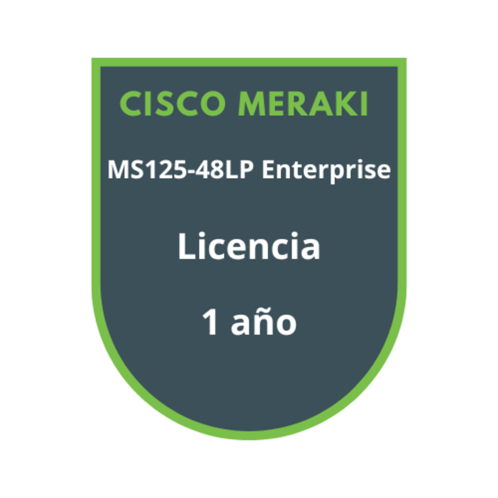 Cisco Meraki MS125-48LP Enterprise Licencia 1 año Cisco Meraki MS125-48LP Enterprise Licencia 1 año
