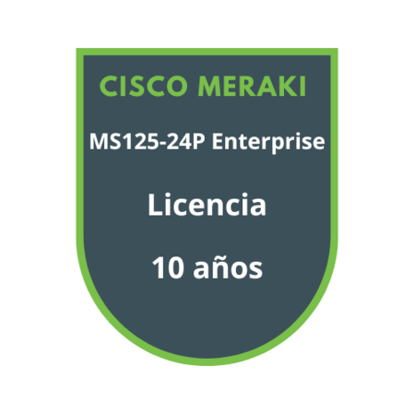 Cisco Meraki MS125-24P Enterprise Licencia 10 años Cisco Meraki MS125-24P Enterprise Licencia 10 años