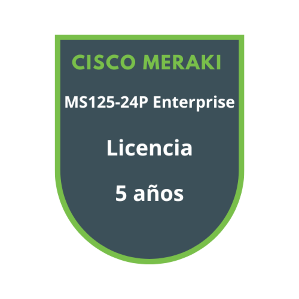Cisco Meraki MS125-24P Enterprise Licencia 5 años Cisco Meraki MS125-24P Enterprise Licencia 5 años