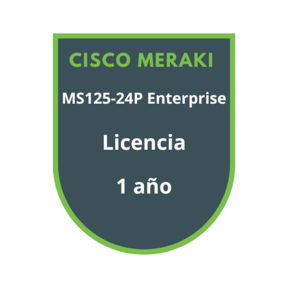 Cisco Meraki MS125-24P Enterprise Licencia 1 año Cisco Meraki MS125-24P Enterprise Licencia 1 año