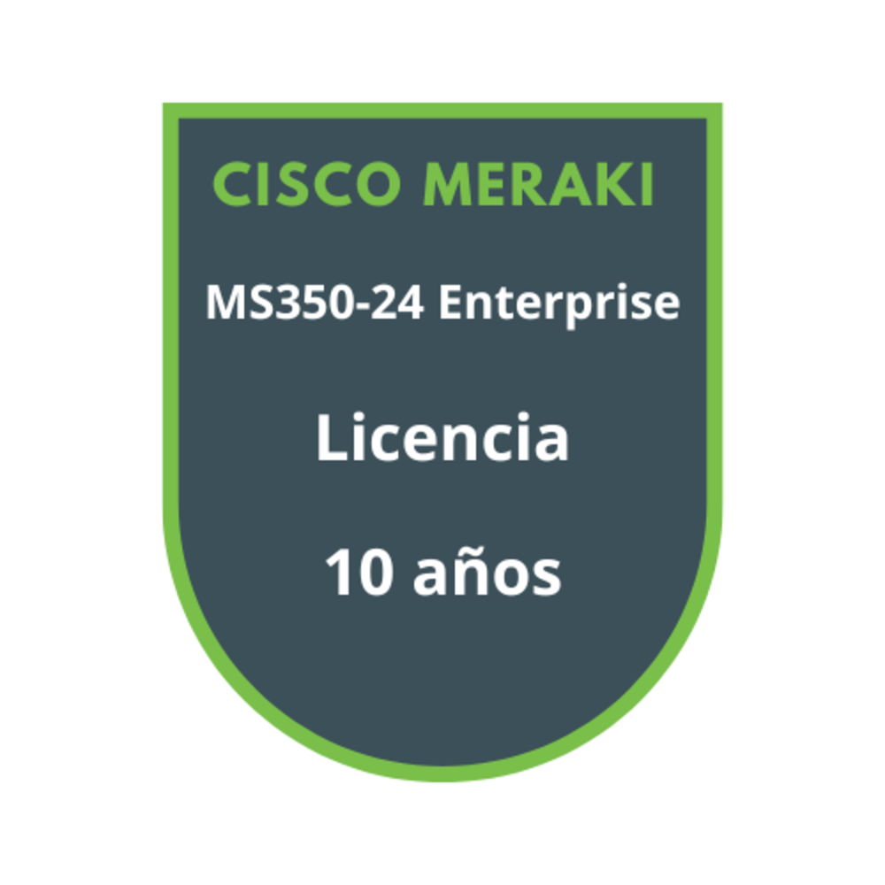 Cisco Meraki MS350-24 Enterprise Licencia 10 años Cisco Meraki MS350-24 Enterprise Licencia 10 años