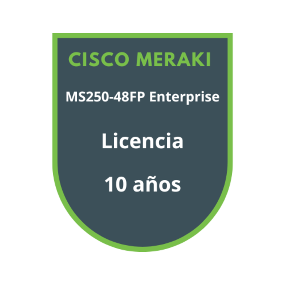Cisco Meraki MS250-48FP Enterprise Licencia 10 años Cisco Meraki MS250-48FP Enterprise Licencia 10 años