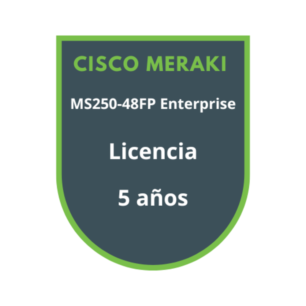 Cisco Meraki MS250-48FP Enterprise Licencia 5 años Cisco Meraki MS250-48FP Enterprise Licencia 5 años