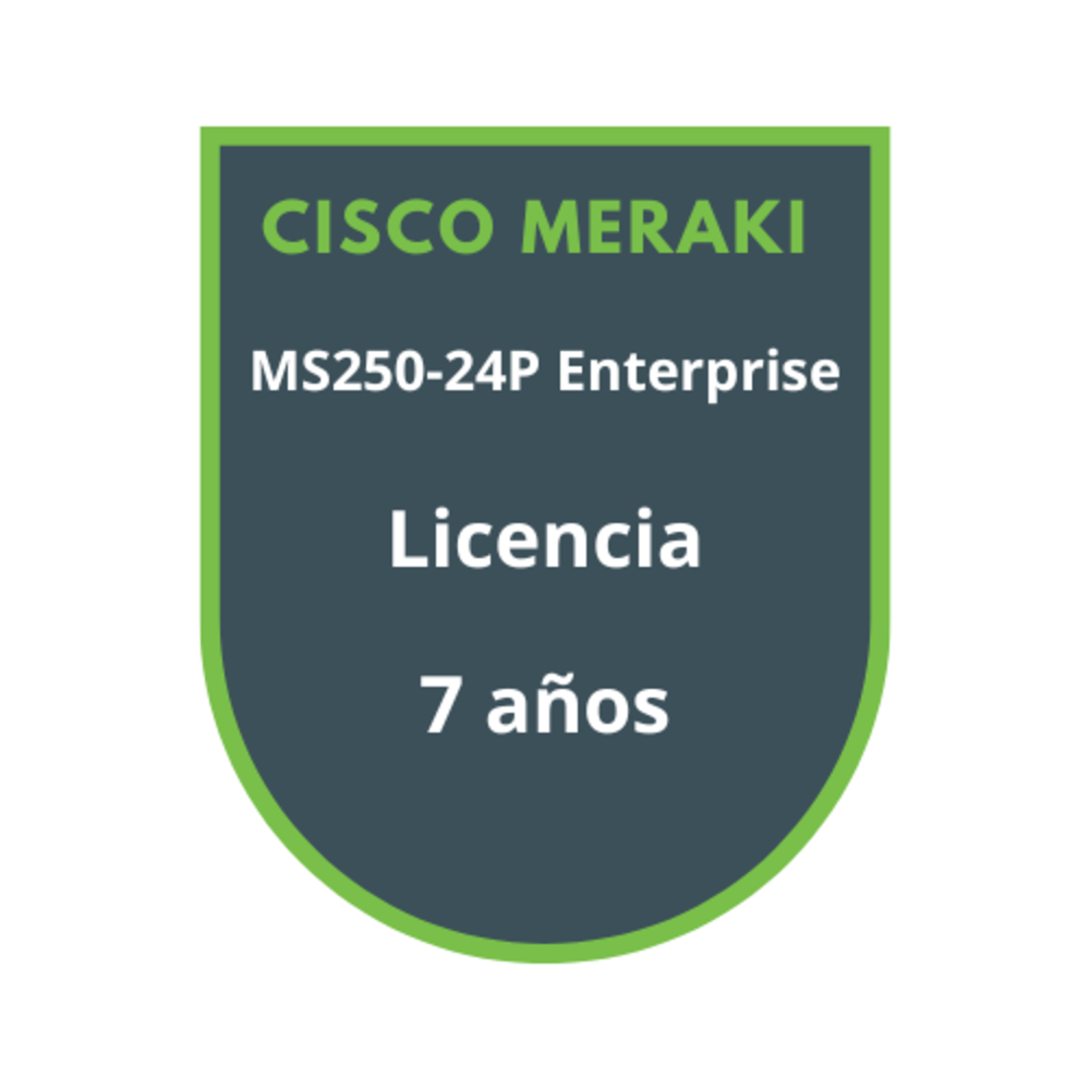 Cisco Meraki MS250-24P Enterprise Licencia 7 años Cisco Meraki MS250-24P Enterprise Licencia 7 años