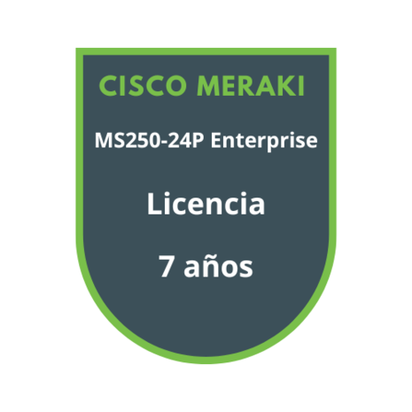 Cisco Meraki MS250-24P Enterprise Licencia 7 años Cisco Meraki MS250-24P Enterprise Licencia 7 años