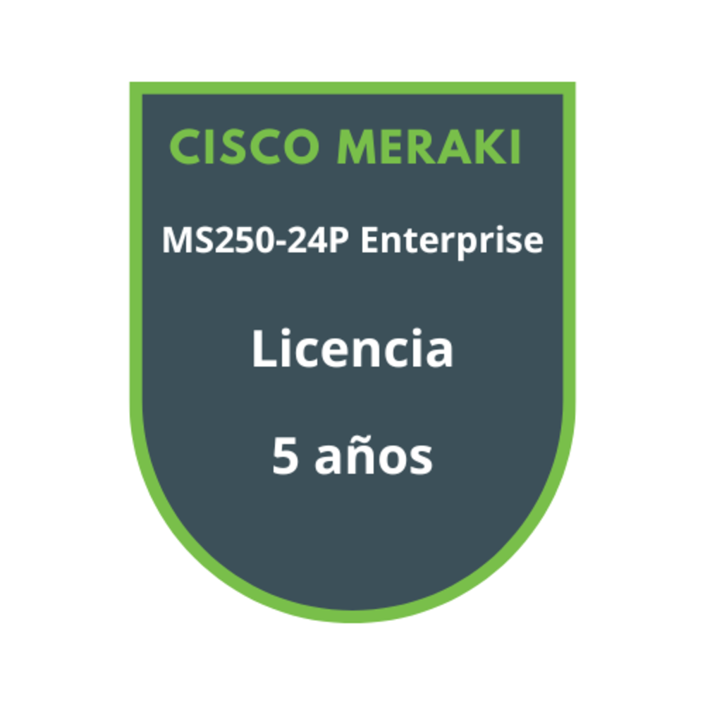 Cisco Meraki MS250-24P Enterprise Licencia 5 años Cisco Meraki MS250-24P Enterprise Licencia 5 años