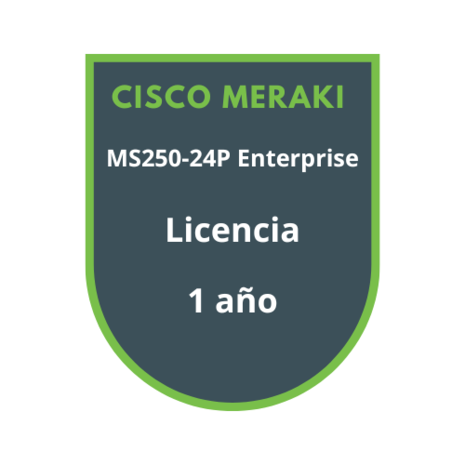 Cisco Meraki MS250-24P Enterprise Licencia 1 año Cisco Meraki MS250-24P Enterprise Licencia 1 año