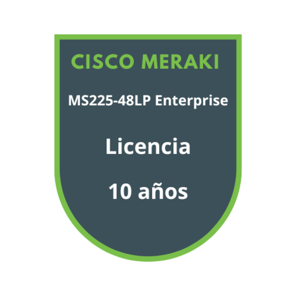 Cisco Meraki MS225-48LP Enterprise Licencia 10 años Cisco Meraki MS225-48LP Enterprise Licencia 10 años