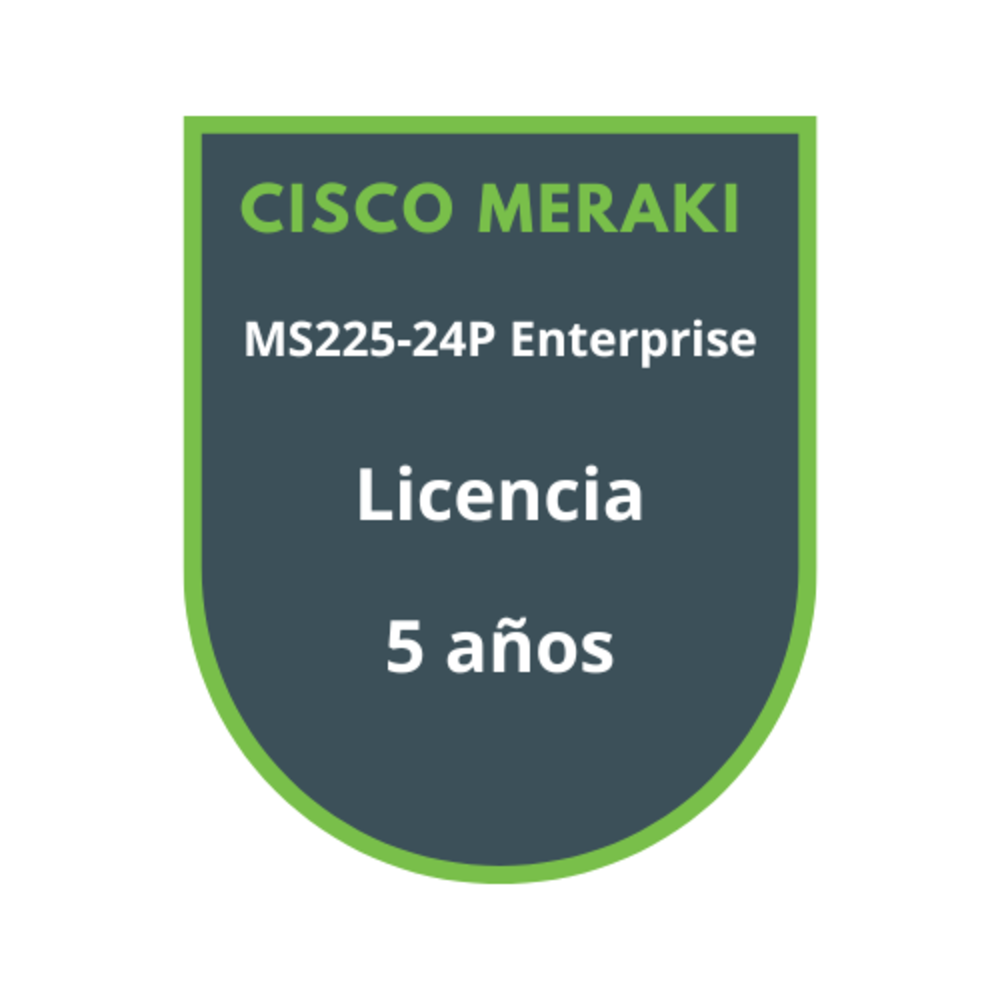 Cisco Meraki MS225-24P Enterprise Licencia 5 años Cisco Meraki MS225-24P Enterprise Licencia 5 años