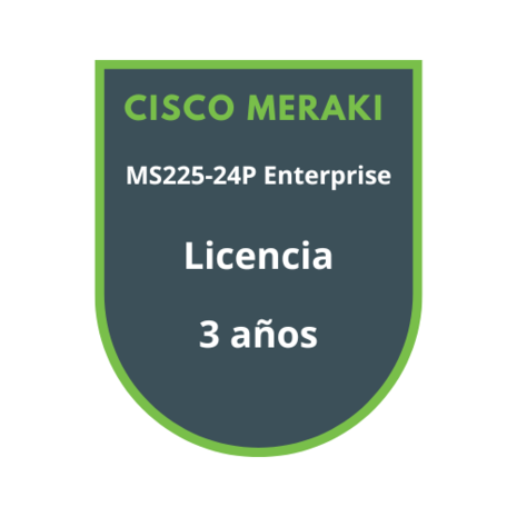 Cisco Meraki MS225-24P Enterprise Licencia 3 años Cisco Meraki MS225-24P Enterprise Licencia 3 años