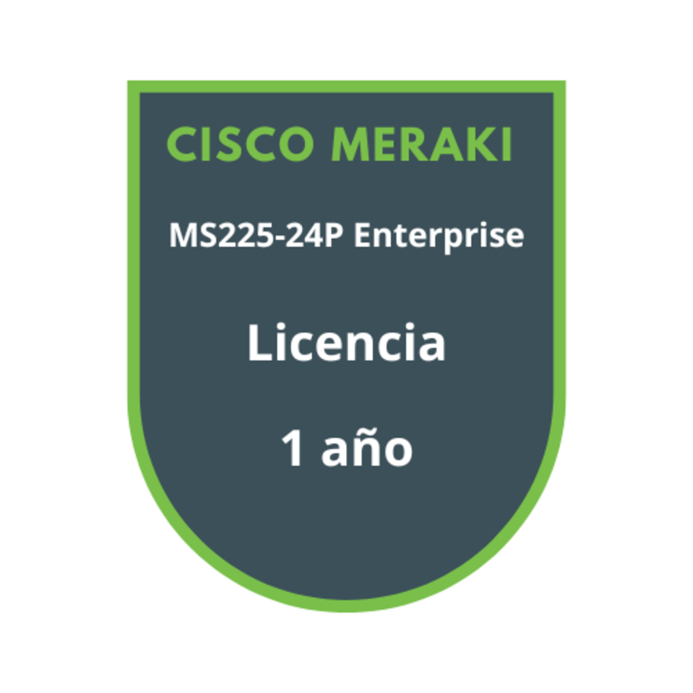 Cisco Meraki MS225-24P Enterprise Licencia 1 año Cisco Meraki MS225-24P Enterprise Licencia 1 año