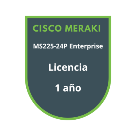 Cisco Meraki MS225-24P Enterprise Licencia 1 año Cisco Meraki MS225-24P Enterprise Licencia 1 año
