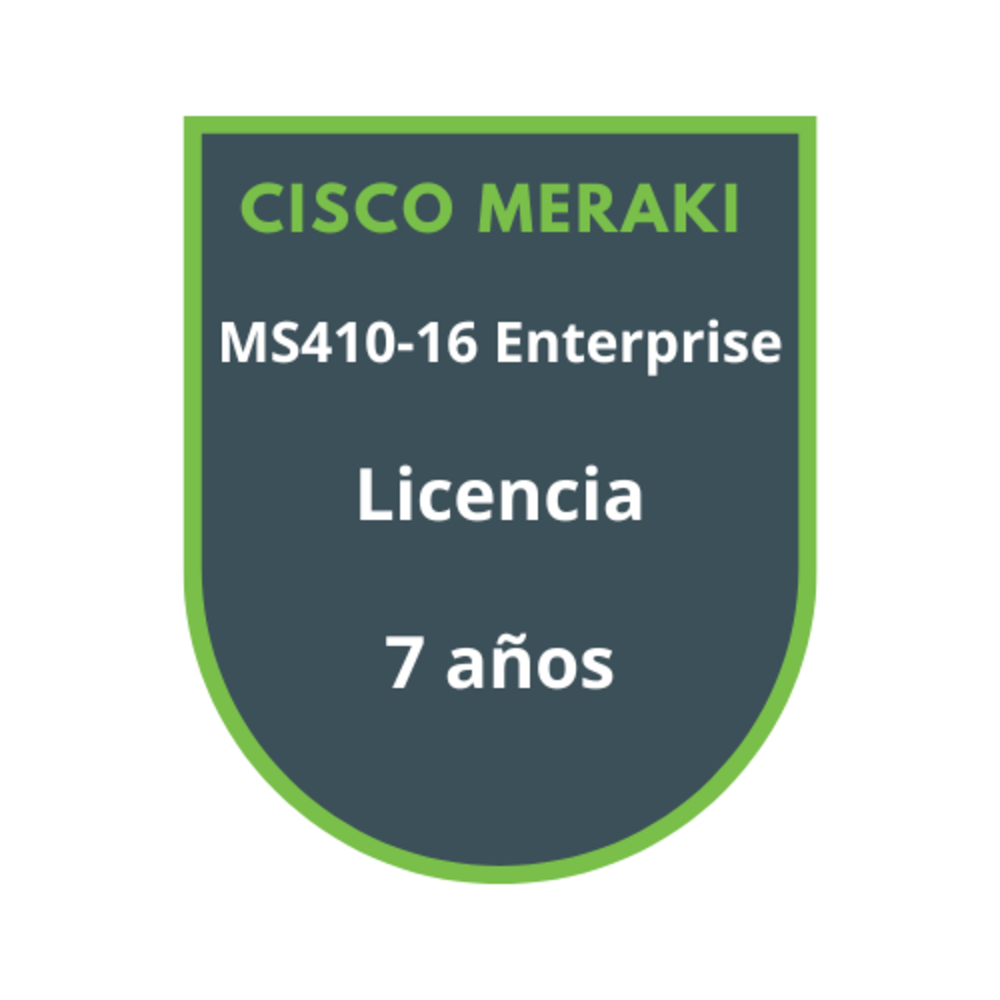 Cisco Meraki MS410-16 Enterprise Licencia 7 años Cisco Meraki MS410-16 Enterprise Licencia 7 años