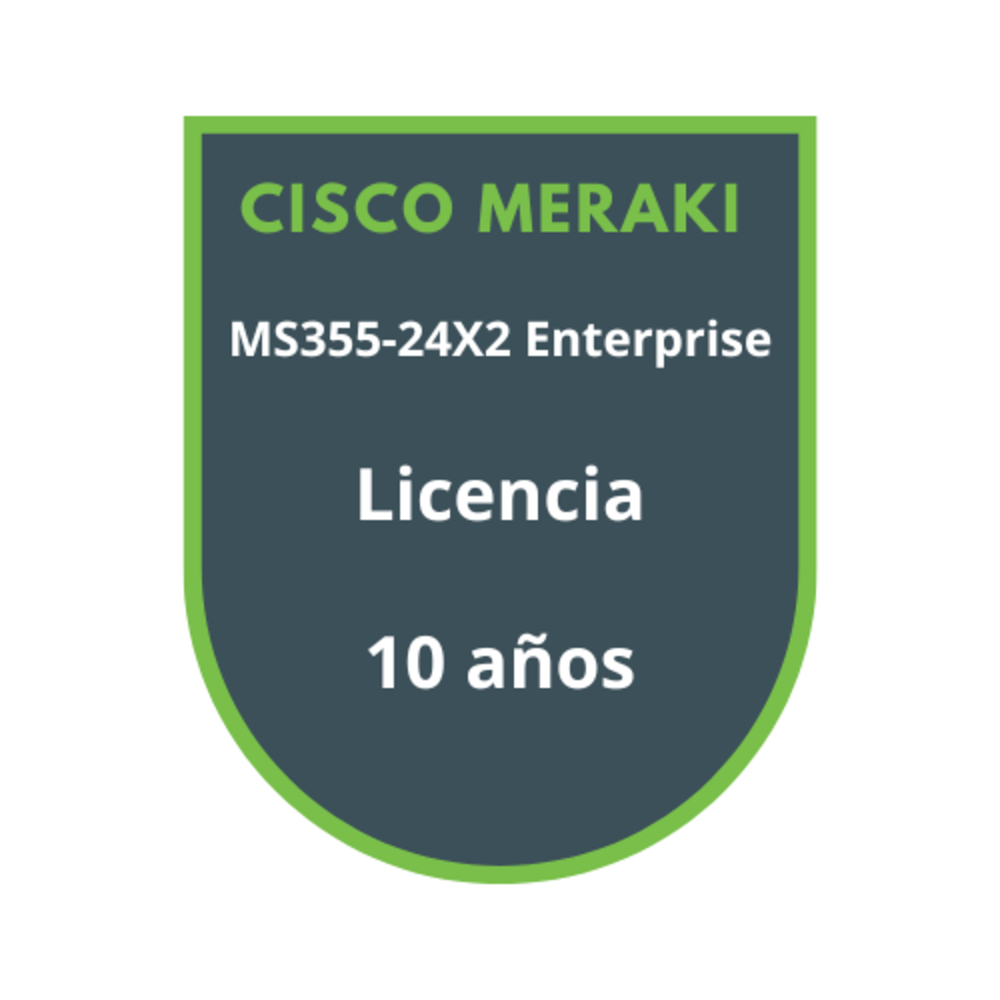 Cisco Meraki MS355-24X2 Enterprise Licencia 10 años Cisco Meraki MS355-24X2 Enterprise Licencia 10 años