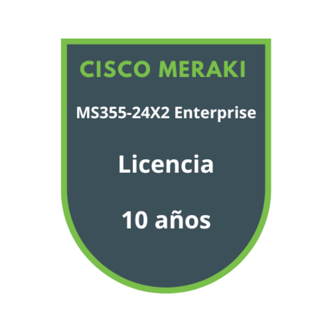 Cisco Meraki MS355-24X2 Enterprise Licencia 10 años Cisco Meraki MS355-24X2 Enterprise Licencia 10 años