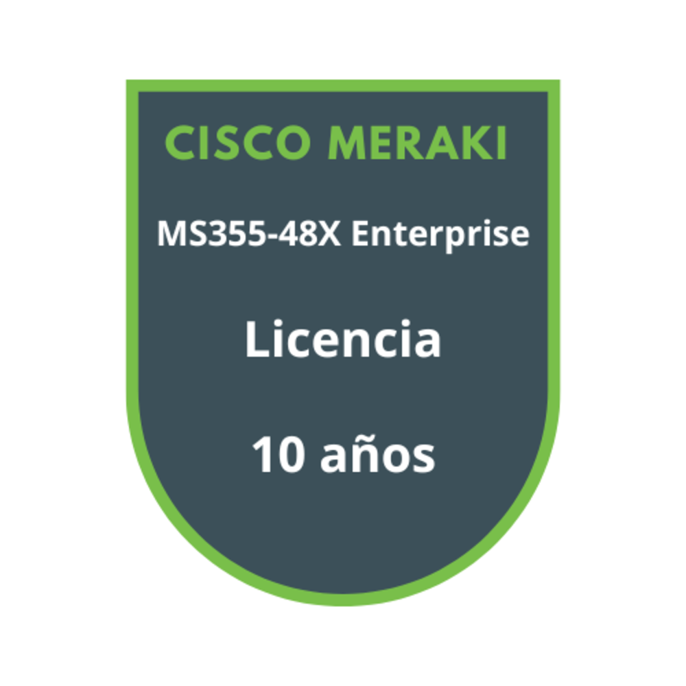 Cisco Meraki MS355-48X Enterprise Licencia 10 años Cisco Meraki MS355-48X Enterprise Licencia 10 años