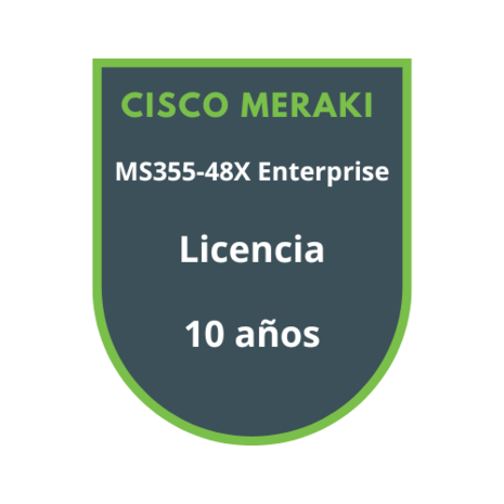 Cisco Meraki MS355-48X Enterprise Licencia 10 años Cisco Meraki MS355-48X Enterprise Licencia 10 años