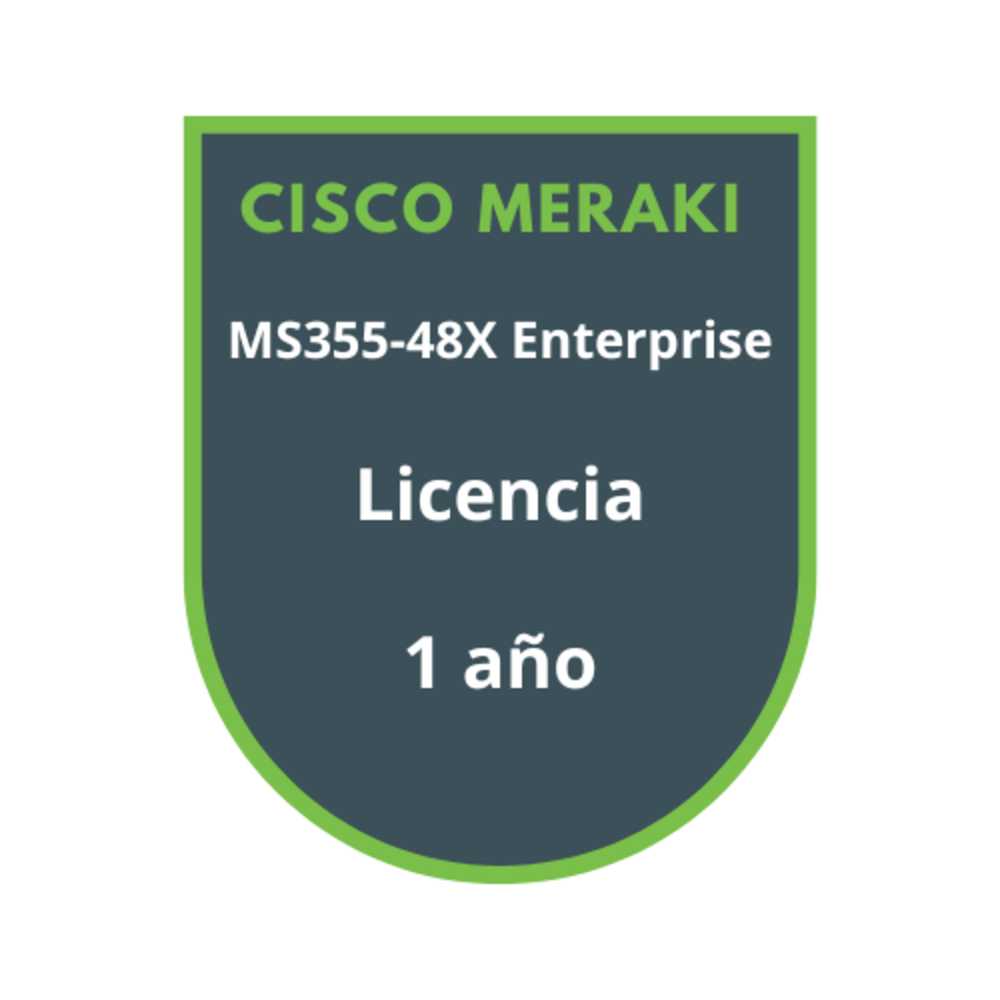 Cisco Meraki MS355-48X Enterprise Licencia 1 año Cisco Meraki MS355-48X Enterprise Licencia 1 año