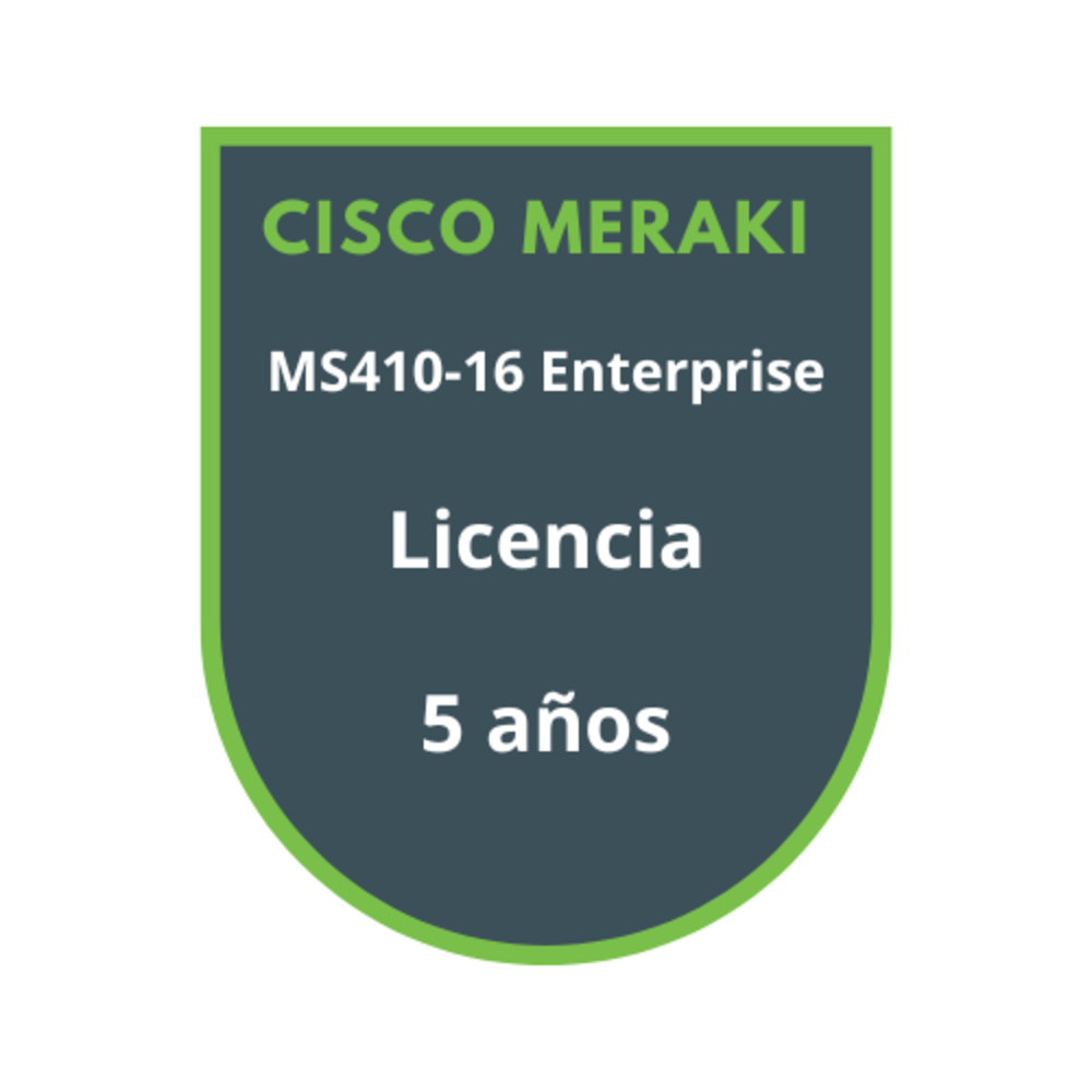 Cisco Meraki MS410-16 Enterprise Licencia 5 años Cisco Meraki MS410-16 Enterprise Licencia 5 años