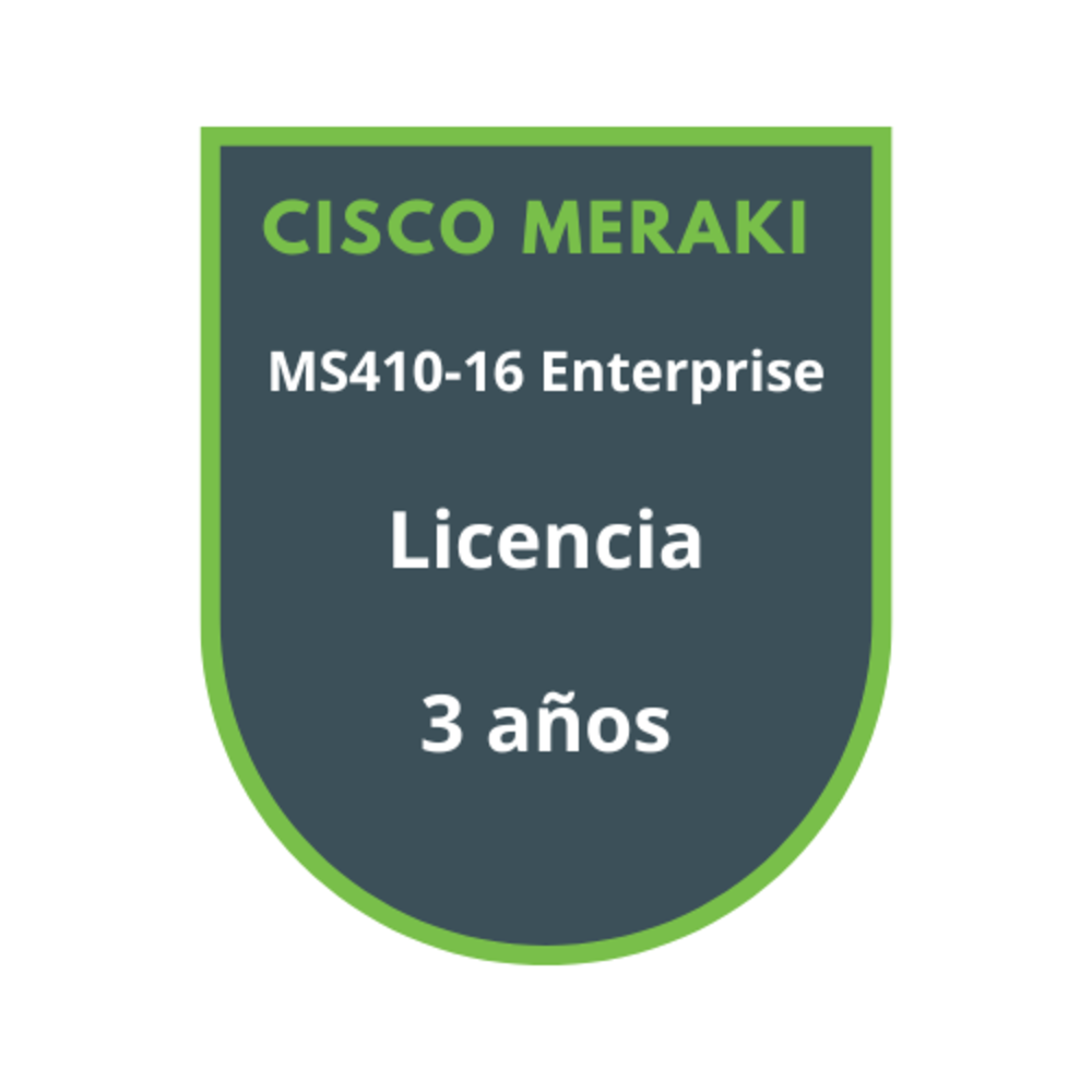 Cisco Meraki MS410-16 Enterprise Licencia 3 años Cisco Meraki MS410-16 Enterprise Licencia 3 años