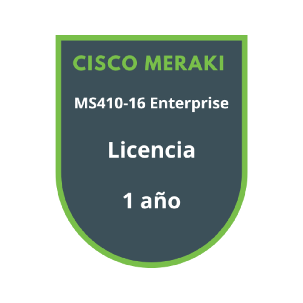 Cisco Meraki MS410-16 Enterprise Licencia 1 año Cisco Meraki MS410-16 Enterprise Licencia 1 año