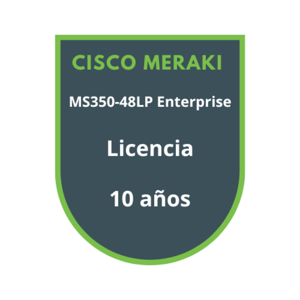 Cisco Meraki MS350-48LP Enterprise Licencia 10 años Cisco Meraki MS350-48LP Enterprise Licencia 10 años