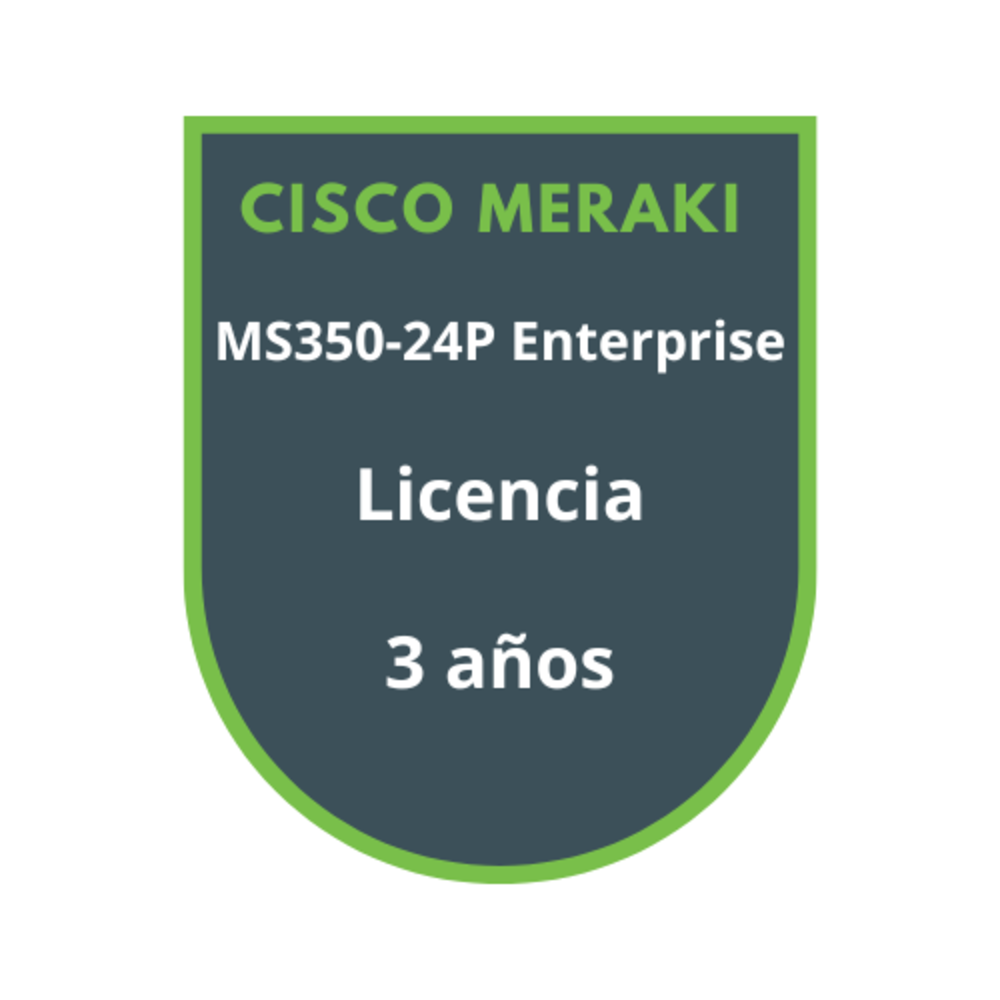 Cisco Meraki MS350-24P Enterprise Licencia 3 años Cisco Meraki MS350-24P Enterprise Licencia 3 años