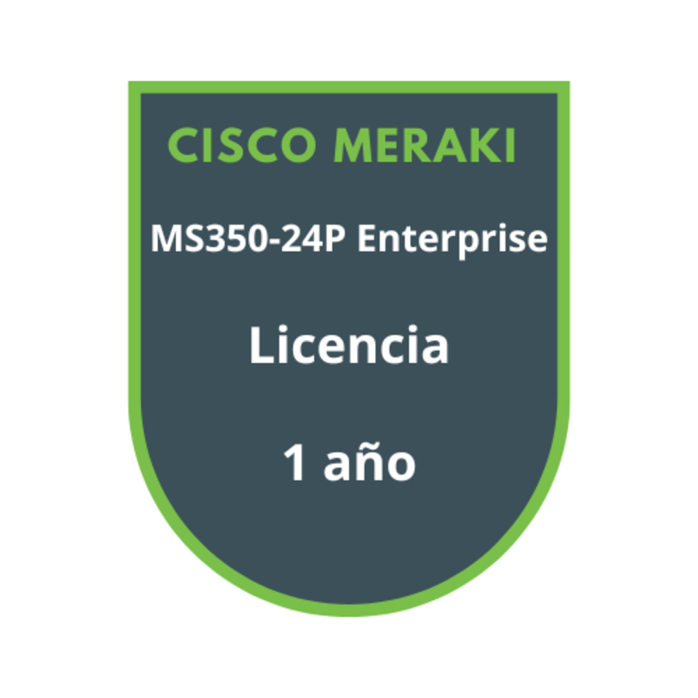 Cisco Meraki MS350-24P Enterprise Licencia 1 año Cisco Meraki MS350-24P Enterprise Licencia 1 año