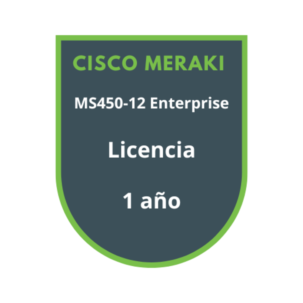 Cisco Meraki MS450-12 Enterprise Licencia 1 año Cisco Meraki MS450-12 Enterprise Licencia 1 año