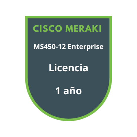 Cisco Meraki MS450-12 Enterprise Licencia 1 año Cisco Meraki MS450-12 Enterprise Licencia 1 año