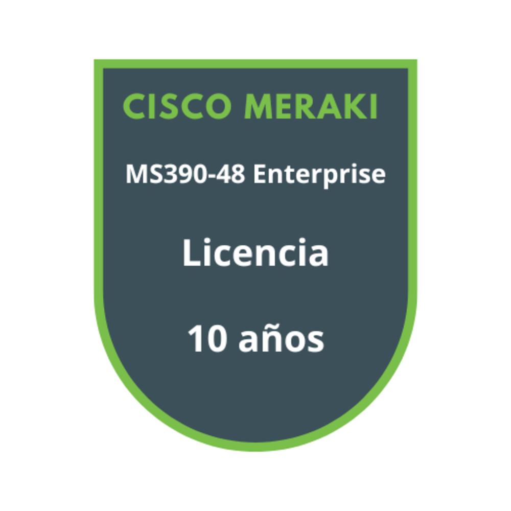 Cisco Meraki MS390-48 Enterprise Licencia 10 años Cisco Meraki MS390-48 Enterprise Licencia 10 años