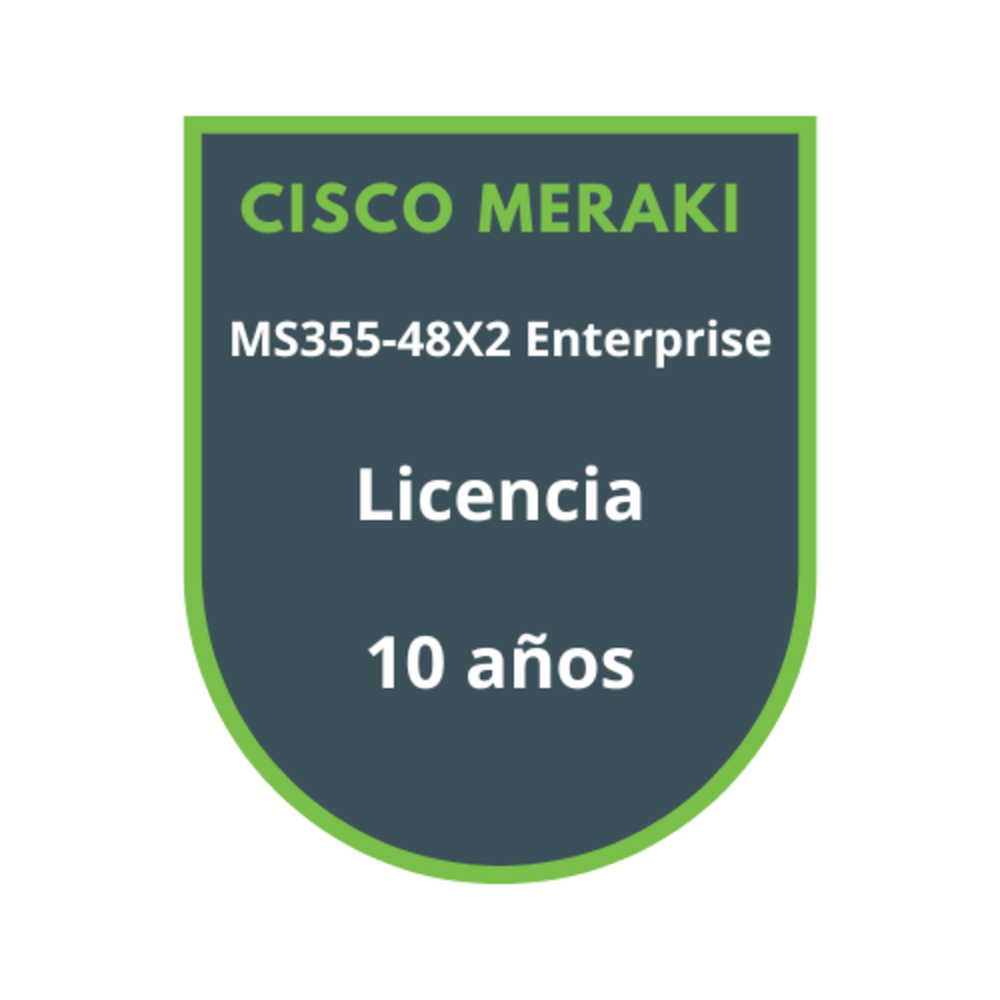 Cisco Meraki MS355-48X2 Enterprise Licencia 10 años Cisco Meraki MS355-48X2 Enterprise Licencia 10 años