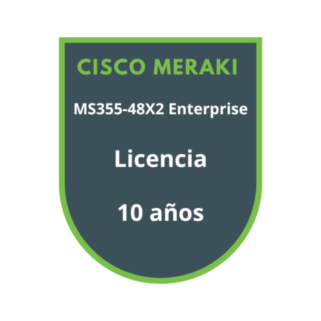Cisco Meraki MS355-48X2 Enterprise Licencia 10 años Cisco Meraki MS355-48X2 Enterprise Licencia 10 años