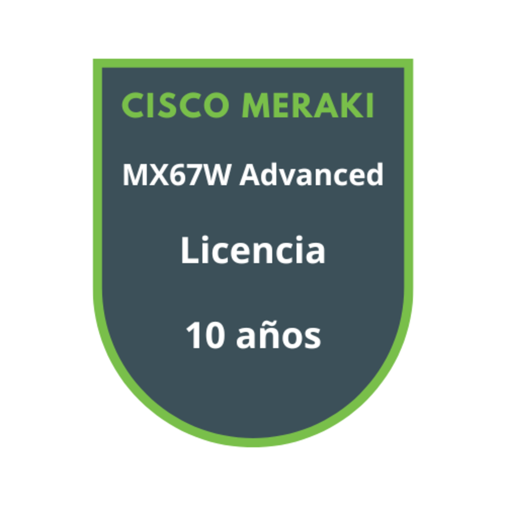 Cisco Meraki MX67W Advanced Security Licencia 10 años Cisco Meraki MX67W Advanced Security Licencia 10 años