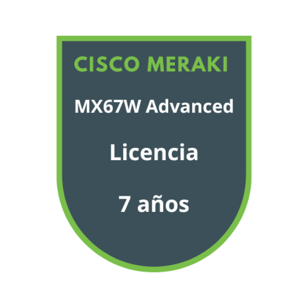 Cisco Meraki MX67W Advanced Security Licencia 7 años Cisco Meraki MX67W Advanced Security Licencia 7 años