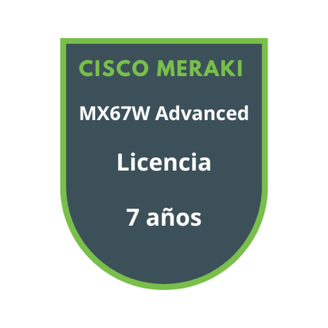 Cisco Meraki MX67W Advanced Security Licencia 7 años Cisco Meraki MX67W Advanced Security Licencia 7 años