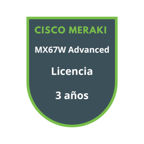 Cisco Meraki MX67W Advanced Security Licencia 3 años Cisco Meraki MX67W Advanced Security Licencia 3 años