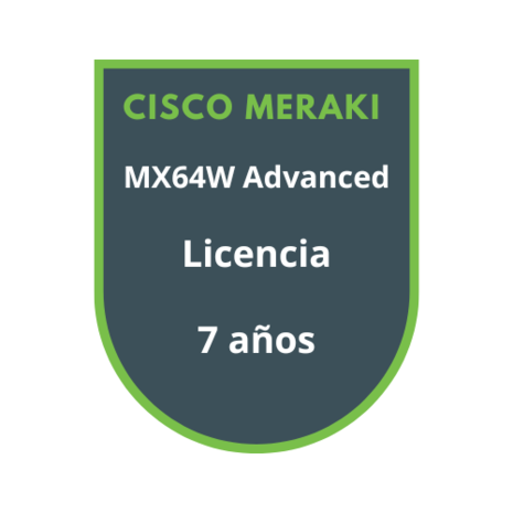 Cisco Meraki MX64W Advanced Security Licencia 7 años Cisco Meraki MX64W Advanced Security Licencia 7 años