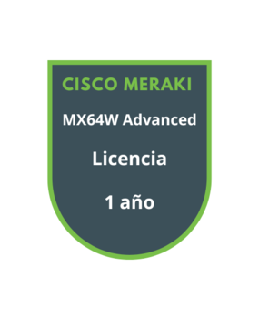 Cisco Meraki MX64W Advanced Security Licencia 1 año Cisco Meraki MX64W Advanced Security Licencia 1 año