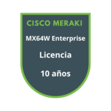 Cisco Meraki MX64W Enterprise Licencia 10 años Cisco Meraki MX64W Enterprise Licencia 10 años