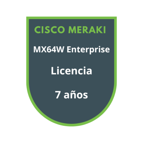 Cisco Meraki MX64W Enterprise Licencia 7 años Cisco Meraki MX64W Enterprise Licencia 7 años