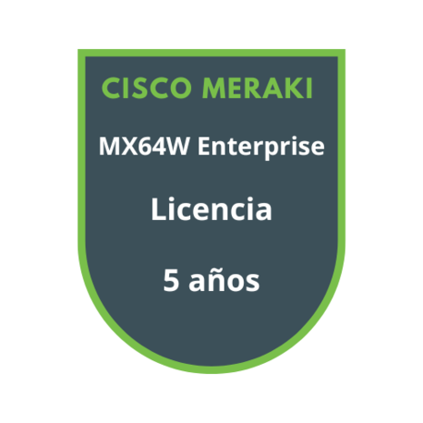 Cisco Meraki MX64W Enterprise Licencia 5 años Cisco Meraki MX64W Enterprise Licencia 5 años