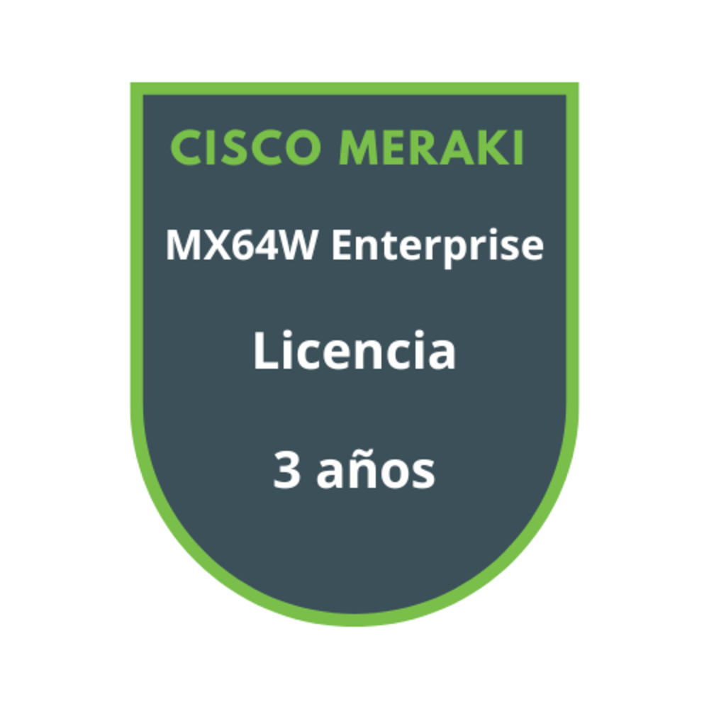 Cisco Meraki MX64W Enterprise Licencia 3 años Cisco Meraki MX64W Enterprise Licencia 3 años