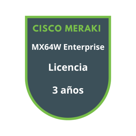Cisco Meraki MX64W Enterprise Licencia 3 años Cisco Meraki MX64W Enterprise Licencia 3 años
