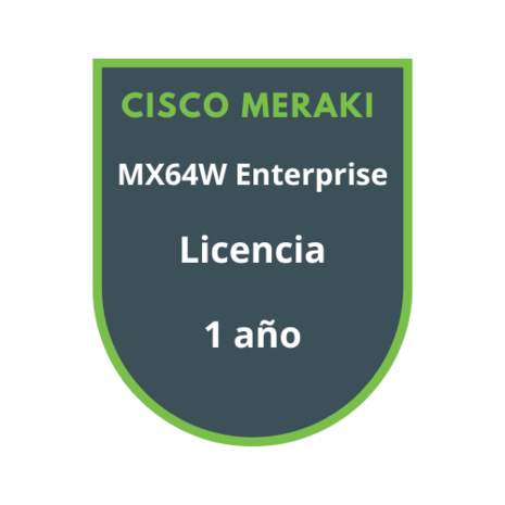 Cisco Meraki MX64W Enterprise Licencia 1 año Cisco Meraki MX64W Enterprise Licencia 1 año