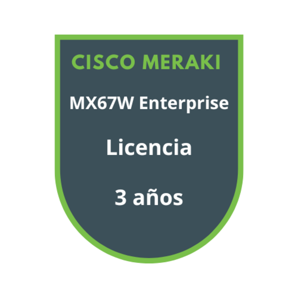 Cisco Meraki MX67W Enterprise Licencia 3 años Cisco Meraki MX67W Enterprise Licencia 3 años