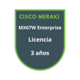 Cisco Meraki MX67W Enterprise Licencia 3 años Cisco Meraki MX67W Enterprise Licencia 3 años