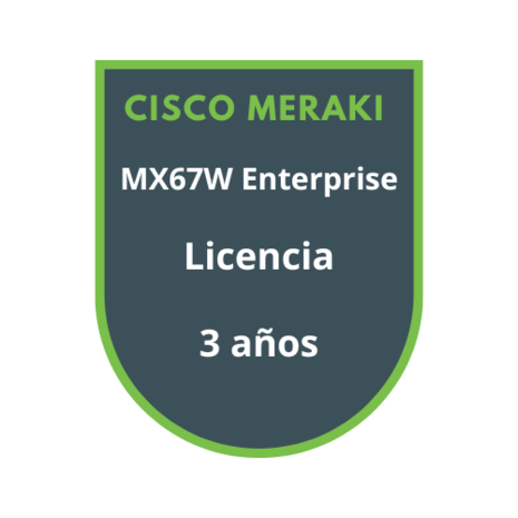 Cisco Meraki MX67W Enterprise Licencia 3 años Cisco Meraki MX67W Enterprise Licencia 3 años
