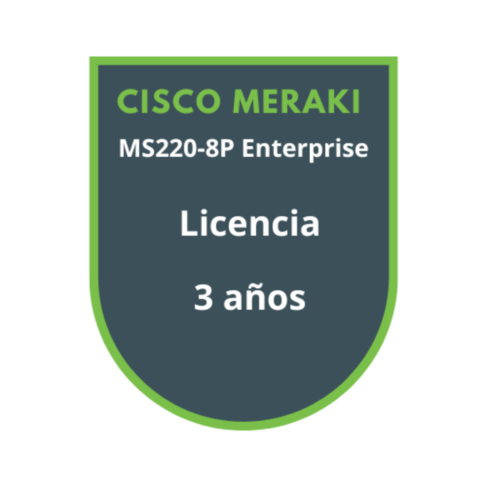 Cisco Meraki MS220-8P Licencia 3 años Cisco Meraki MS220-8P Licencia 3 años